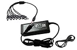 UpBright NEW 12V 5A AC/DC Adapter Power Supply + 8 Split For CCTV Security Camera DVR Swann DVR8-4575 8 Cameras Lorex Defender 12VDC 5.0A 60W 1 to 8 (8-in-1) Splitter Power Cord Cable Charger PSU