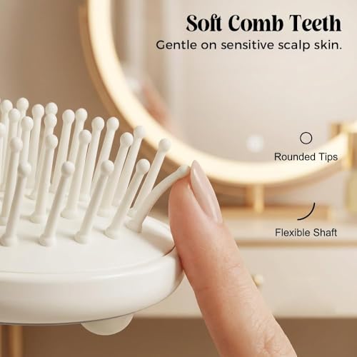 Electric Spray Air Cushion Massage Comb,2026 New Electric Spray Air Cushion Brush,Rechargeable Steaming Massage Hair Care Brush for Hair for Reduce Frizz, Nourishes Hairs,Anti-Static (pink)