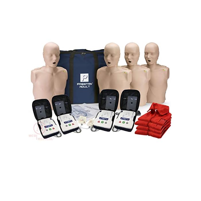 CPR Adult Manikin 4-Pack w. Feedback, UltraTrainers, and MCR Accessories