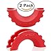LIBERRWAY Shackle Isolator Compatible with Jeep D Ring Shackle Isolator Shackle Cover for 3/4 Inch Shackle 2 Pack Red