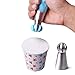 Russian Cake/Pastry Decorating Piping Tip Kit By K2A - Large Ball Style Icing Nozzles - 7 Stainless Steel Frosting Tips, 10 Disposable Pastry Bags, 1 Tricolor Coupler & 1 Reusable Silicone Pastry Bag