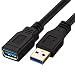 Short USB 3.0 Extension Cable 1 Feet, NC XQIN USB 3.0 Type A Male to A Female Extension Cord,for Data Transfer USB Flash Drive, Keyboard, Mouse, Playstation, Xbox, Oculus VR, Card Reader, Printer etc