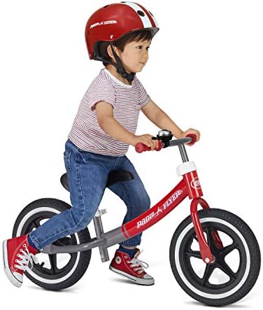 Vélo d'équilibre à gros pneus, vélo pour tout-petits, 1,5 à 5 ans, vélo d'équilibre rouge et blanc pour enfants