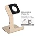 Tranesca Charger Stand Holder Dock Compatible with Apple Watch Series Ultra2/Ultra/10/9/8/7/6/5/4/3/2/1 and SE (38mm/40mm/41mm/42mm/44mm/45mm/46mm/49mm) - Gold