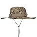 Omechy Outdoor Sun Camouflage Boonie Bucket Hat for Summer Fishing Hunting, Desert CamoWith Side Button,Desert Camo