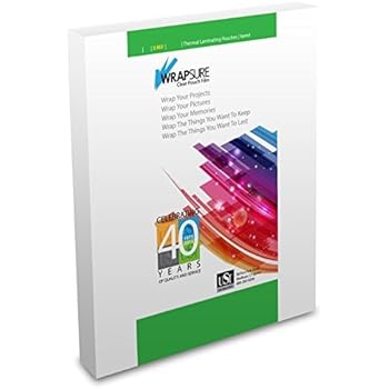 USI WrapSure Thermal (Hot) Laminating Pouches/Sheets, Legal Size, 3 Mil Thick, 9 x 14.5 Inches, Clear Gloss, 100-Pack