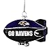 NFL Baltimore Ravens Glitter Blimp Ornament