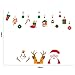 Xiting Christmas Wall Stickers Living Room Xmas Santa Claus Snowman Elk Wall Stickers Bedroom Window Decor Retail Store/Coffee House/Restaurant/Supermarket/Dress Shop