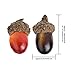 Sumind 70 Pcs Artificial Acorn Thanksgiving Fake Acorns Decoration Lifelike Small Acorns with Natural Cap Bulk for Fall Crafts DIY Vase Filler Ornament Home Wedding Decor