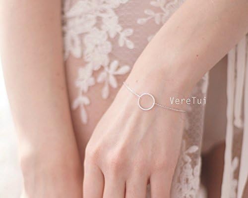 Silver Karma Infinity Circle Ring Bracelet