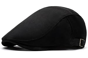 PTDUABENLU Mens Newsboy Cap Flat Ivy Gatsby Hat Adjustable Cabbie Cap for Women