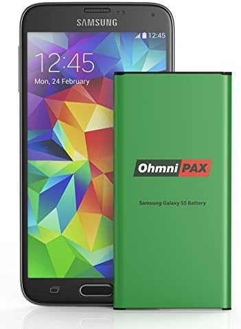OhmniPax Replacement Battery for Samsung Galaxy S5 2800mAh Li-ion Battery [NFC/Google Wallet Compatible]