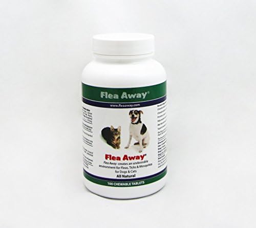 FLEA AWAY Natural Flea Tick And Mosquito Repellent Chewable Tablets - 100ct