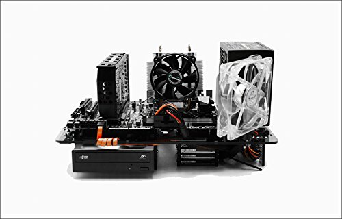 MYOPENPC DOMA Pro MAX Black Transparent Acrylic Open Computer Case for ATX/mATX Mainboards, compatible with ATX PSU - PC components not included