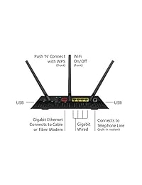Netgear N600 Dual Band WiFi ADSL (non cable) Modem Router ADSL2 + Gigabit Ethernet (dgnd3700)