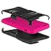 Huawei Raven LTE H892L Armor Case, The3Knights[TM] Armor Case Stand w/ Holster & Swivel Belt Clip Combination +The3Knights[TM] Classic Stylus Pen (PINK)
