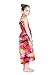 Girl Hawaiian Halter Dress in Red Sunset