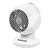 IRIS USA WOOZOO Desk Fan, Oscillating Table Air Circulator, 3 Speeds, 46ft Max Air Distance, 112° Adjustable Tilt, 35db Low Noise Motor, Small Fan for Bedroom, Office, Dorm, White