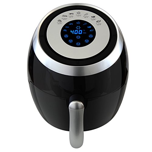 Electric Air Fryer Intelligent Digital - Led Touch Screen,Temperature&Time Control,For Low Fat Less Oil Healthy Food,3.8QT Detachable Non-Stick Fry Basket, Convenient to Clean,1500KW