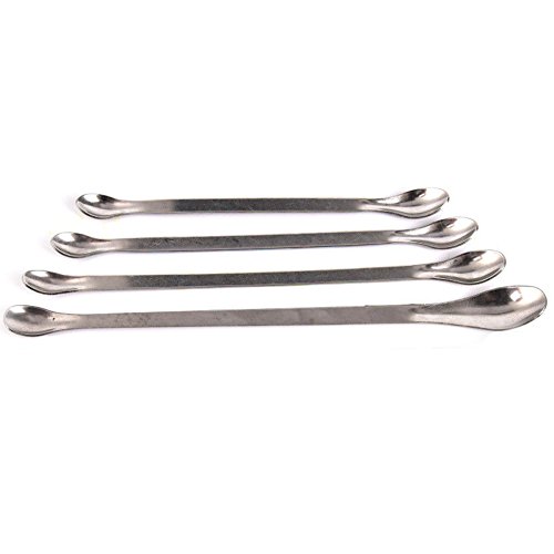 Stainless Steel Lab Spoon Lab Scoop, Buytra 4 Pack Lab Spatula with