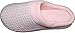 LUXEHOME Women's Slip-On Cozy Knit House Footwear/Slippers(1-12) (6.5-7.5 US, Pink)