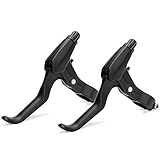 TOPCABIN 1 Pair Universal Full Aluminum Alloy Bicycle Brake Handle Mountain Road Bike Brake Lever 2.2cm Diameter