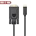 ITD ITANDA USB-C to VGA Cable (1.8m / 6ft), Thunderbolt 3 Type C to VGA Male Converter for New MacBook Google Chromebook Pixel,XPS 13 15