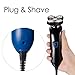Bald Head Shaver, TURN RAISE 2 in 1 Electric Rechargeable Shaver 5 Headed Flex Shaver Special Design for Head Shaving and Face Shaving (Improve Quality, Strictly Testing One by One)