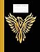 Phoenix Composition Notebook: Half College Ruled, Half Blank Book to write in for school, take notes by 