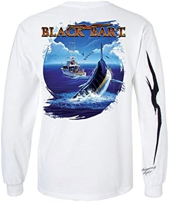 Black Bart Meets TuTu Long Sleeve Shirt - White - Large
