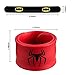 AMASKY Superhero Slap Bracelet, Slap Bracelet for Kids Boys & Girls Birthday Party Supplies Favors, Three Additional Superhero Brooch. (12 in Pack)