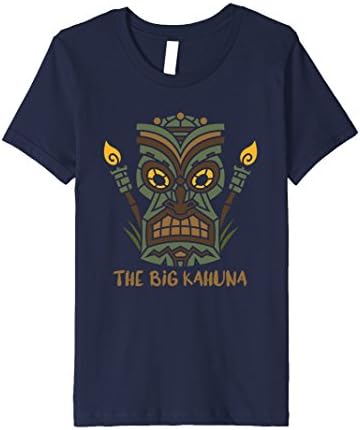 unisex-child The Big Kahuna Funny Hawaiian Tiki T-Shirt for Dads, Bosses 6 Navy