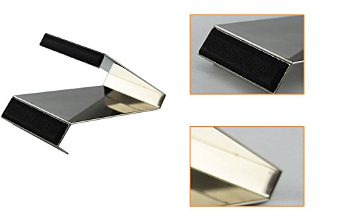 image for Chris-Wang 1Pc Mirror Finish Stainless Steel Office Desktop Name Card 