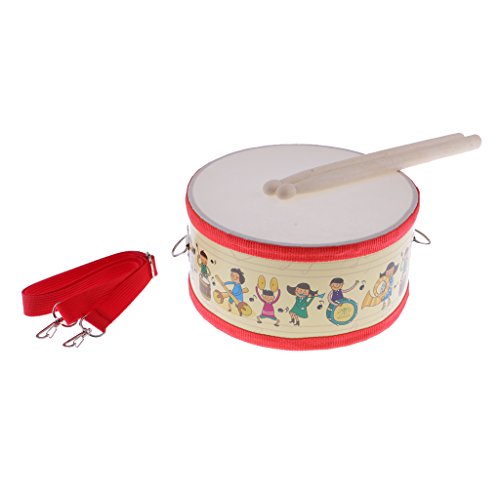 image for MonkeyJack Durable Polyester Snare Drum Hand Percussion Set for Kids M