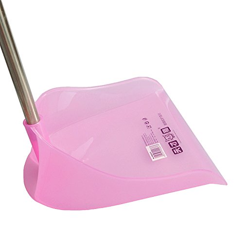 Dustpan Broom Set, Puyujin Broom Dustpan Long Handle Broom Combo with Long Handle For Home Kitchen Room Office Lobby Floor Use Upright Stand up Sweep Set - Shipped From USA (Pink) - Thumbnail 5