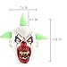 Halloween Horrific Demon Adult Scary Clown Masks Cosplay Props(Green Flame Clown)