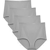 FallSweet No Show High Waist Briefs Underwear for Women Seamless Panties Multi Pack