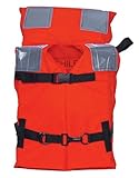 KENT Commercial Type I Jacket Style Life Jacket, Child 50-90 Pounds, Orange