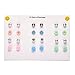 Women's Girl's Assorted Multiple Ball Daisy Rose Flower Pearl Stud Earrings Set 12 Style/pack