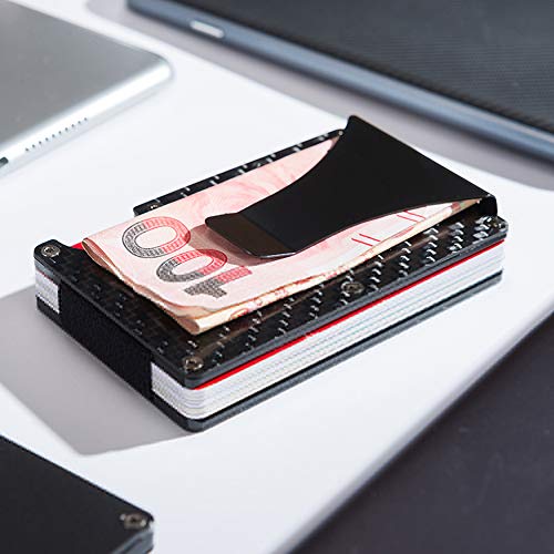 Credit Card Holder?, Maserfaliw Slim Carbon Fiber Credit Card Holder RFID Blocking Metal Wallet Money Clip Gift, A Must-Have Tool For Home, Can Be Used As A Holiday Gift. - Thumbnail 5