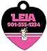 Disney Star Wars Pet Id Tag for Dogs & Cats Personalized w/ Name & Number (Princess Leia)