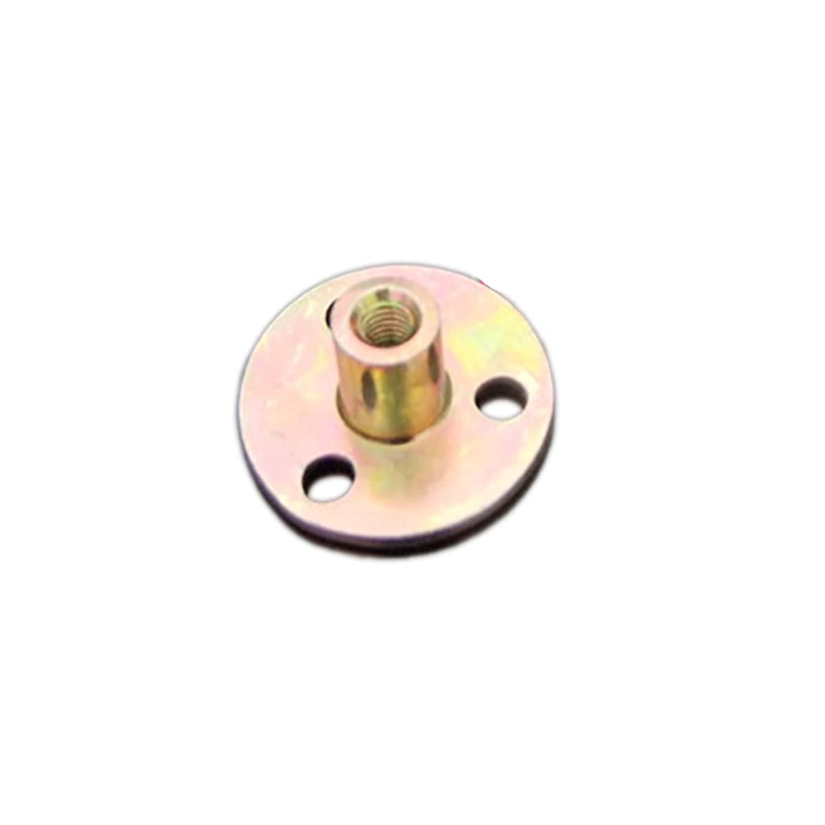 Flange Coupling Tee Nut Inner Thread Dia M6 Carbon Steel T-Nuts Thread Flange Coupler Connectors D37mm x L17mm