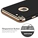 RANVOO iPhone 7 Case, Slim Fit Thin Hard Stylish Cover 3 in 1 Detachable Case, BLACK [CLIP-ON Series]