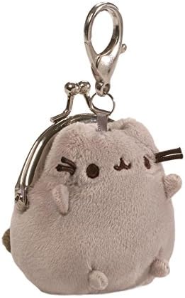 Gund Pusheen Cat Plush Stuffed Animal Mini Coin Purse Gray 3"