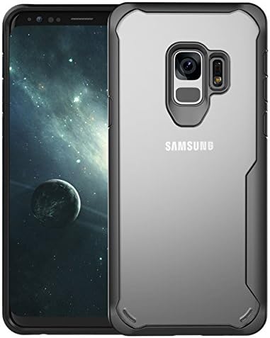 Galaxy S9 Case,Soundmounds PC + TPU Hybrid Ultra -Thin [Perfect Fit][Clear Black] [Full Protection] Drop Acrylic Anti-Scratch Resistance Shock Absorption For Samsung Galaxy S (Black, S9)