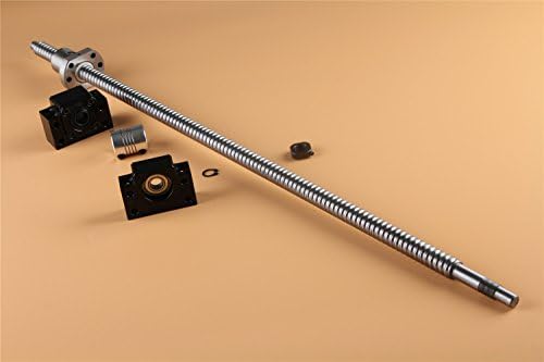 CHUANGNENG Ball Screw RM1605 SFU1605 1000mm End Machine with Ballnut+BK12/BF12 End Supports+6.35x10mm Coupler Set US Stock