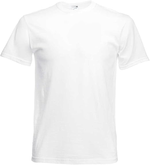 Fruit of The Loom Original T Shirt Mens White: Amazon.co.uk: Clothing