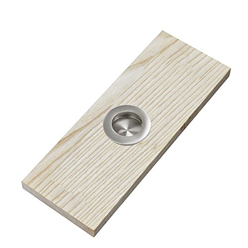 Probrico Recessed Stainless Steel Flush Pull Handle, Round, Small - Thumbnail 5