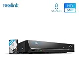 REOLINK Reolink PoE NVR 8 Channel Home Security Camera System Video Recorder with 2TB Hard Drive Support 4K/5MP/4MP/1080P HD IP Camera RLN8-410