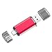 Kootion Dual Flash Drive 32GB USB-C/Type-C/USB3.1 + USB 3.0 OTG Jump Drive for USB C Smartphones, Samsung Galaxy S9, Note9, S8, S8 Plus, LG G6, Google Pixel XL, Tablets and New MacBook, Red